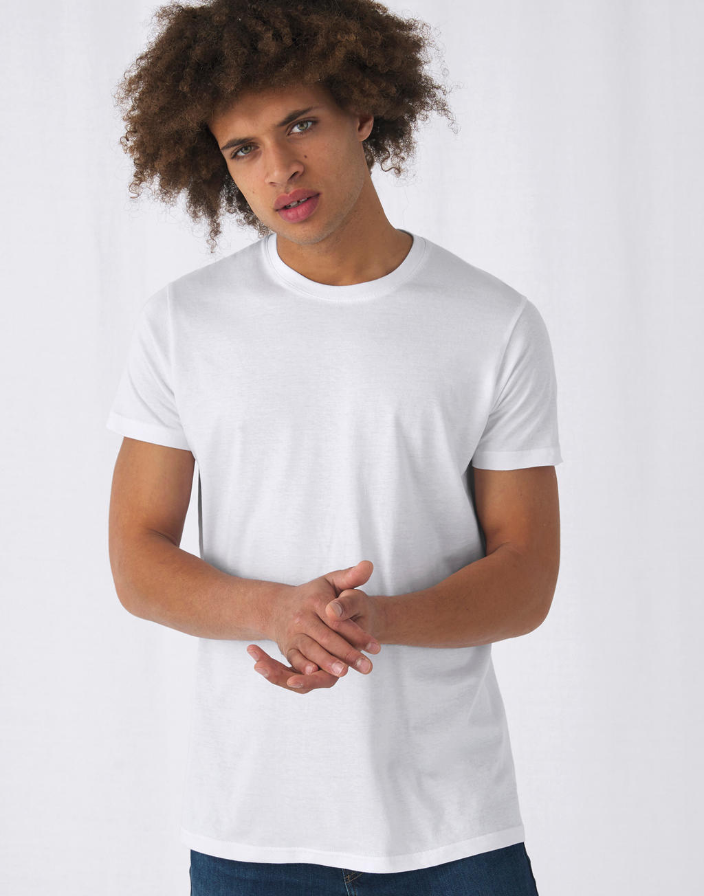 T-shirt uni pour homme-E150-