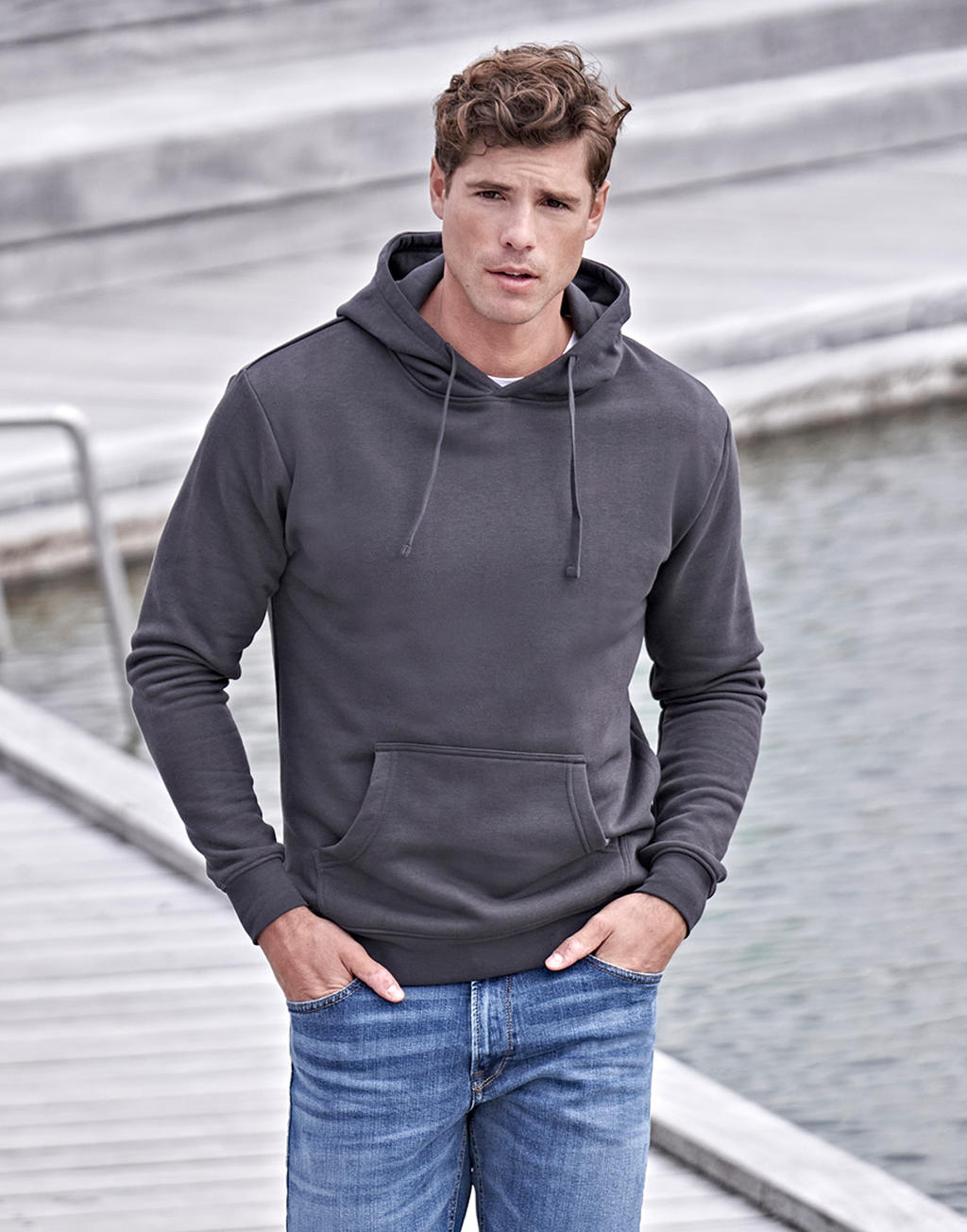 Sweat capuche homme polycoton Power -20254