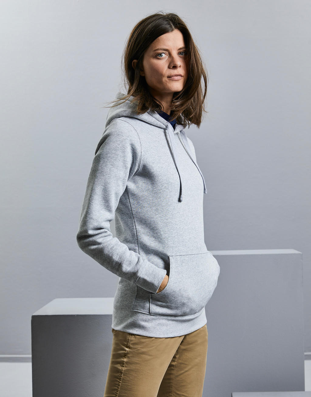 Ladies` Authentic Hooded Sweat