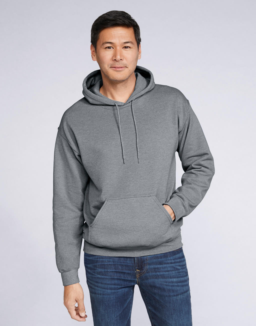 sweat capuche homme léger poly coton-29009